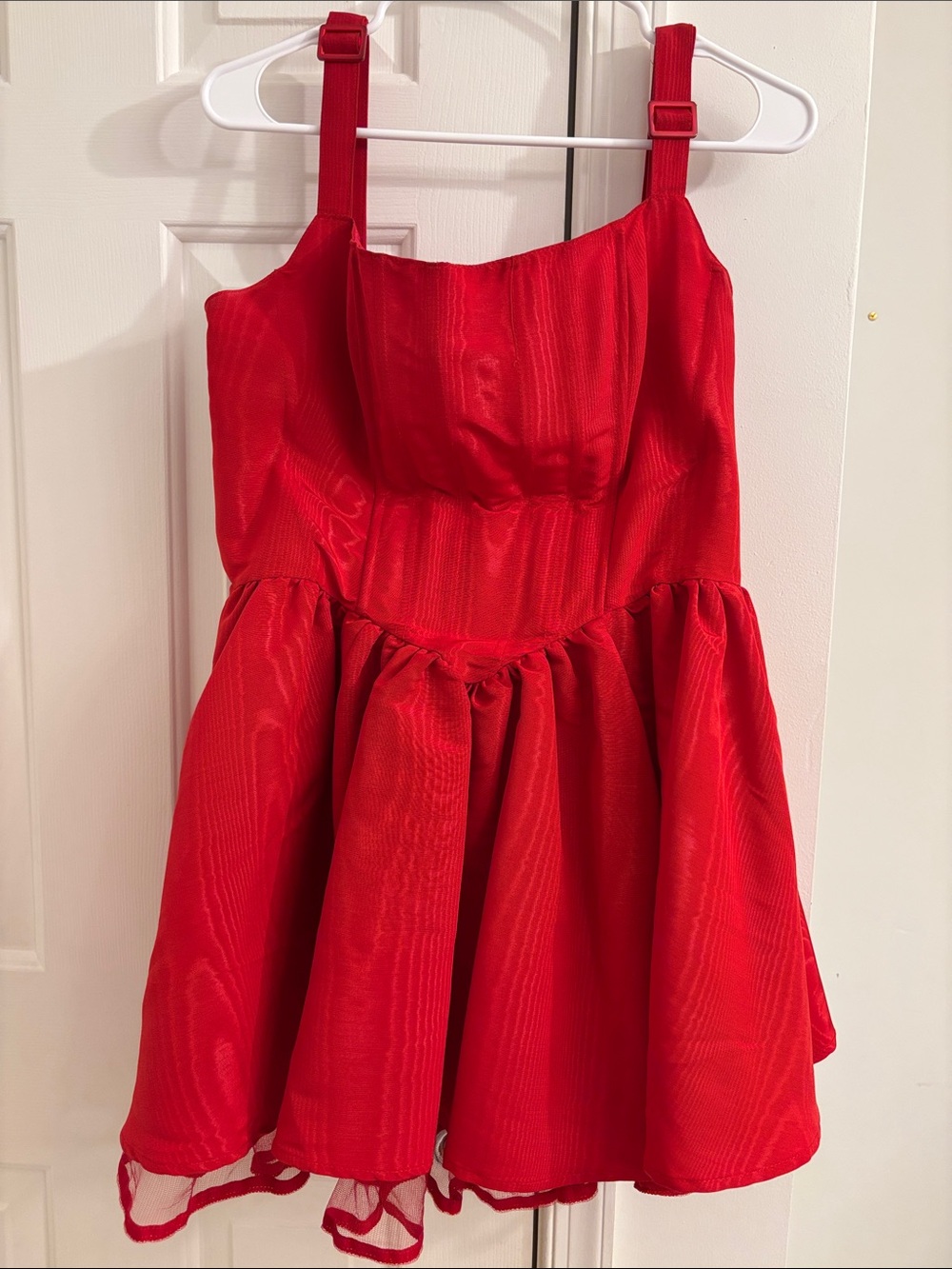 Sugar Thrillz Bright Red Mini Dress with Adjustable Straps
